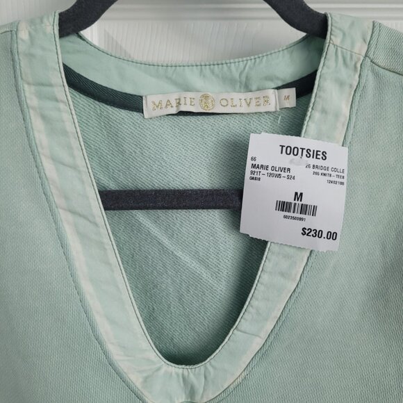 NWT MARIE OLIVER viva popover oasis green womon's top size M - Picture 3 of 5